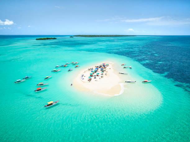 Beautiful Zanzibar beach and ocean